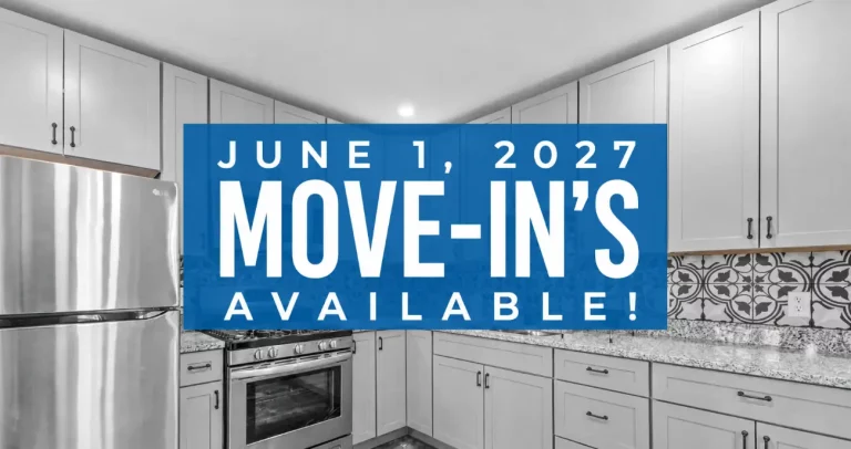 June 1, 2027 move-ins available